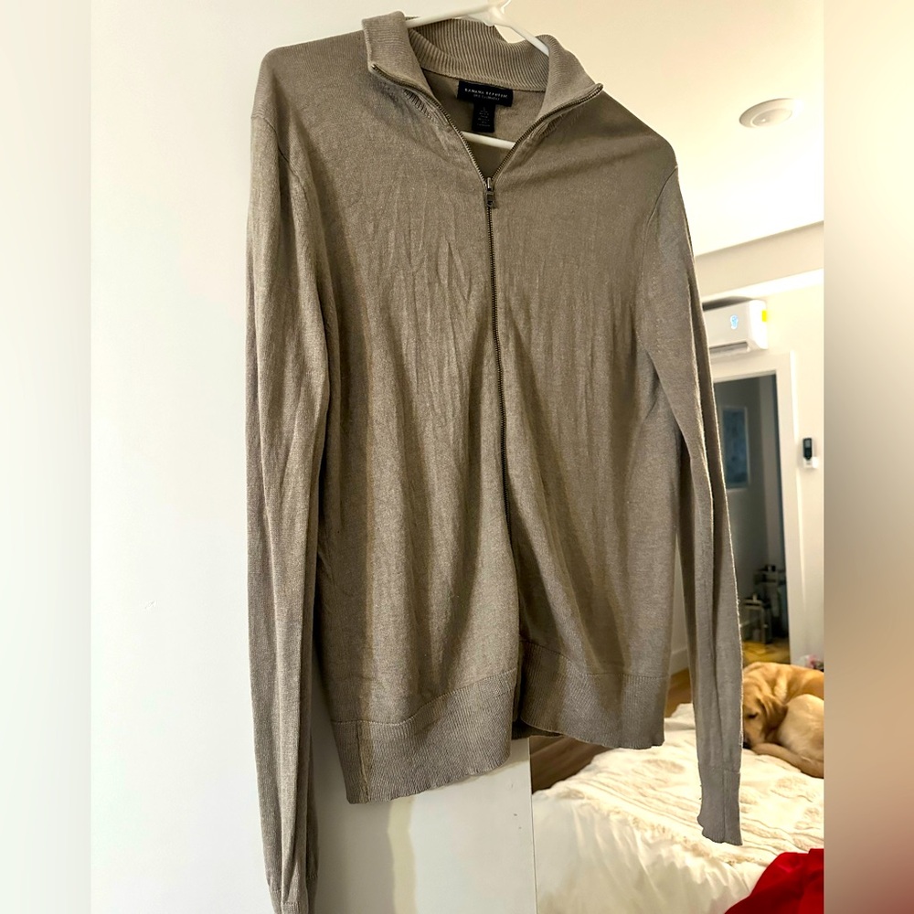 Banana Republic Cashmere Zip-Up Sweater